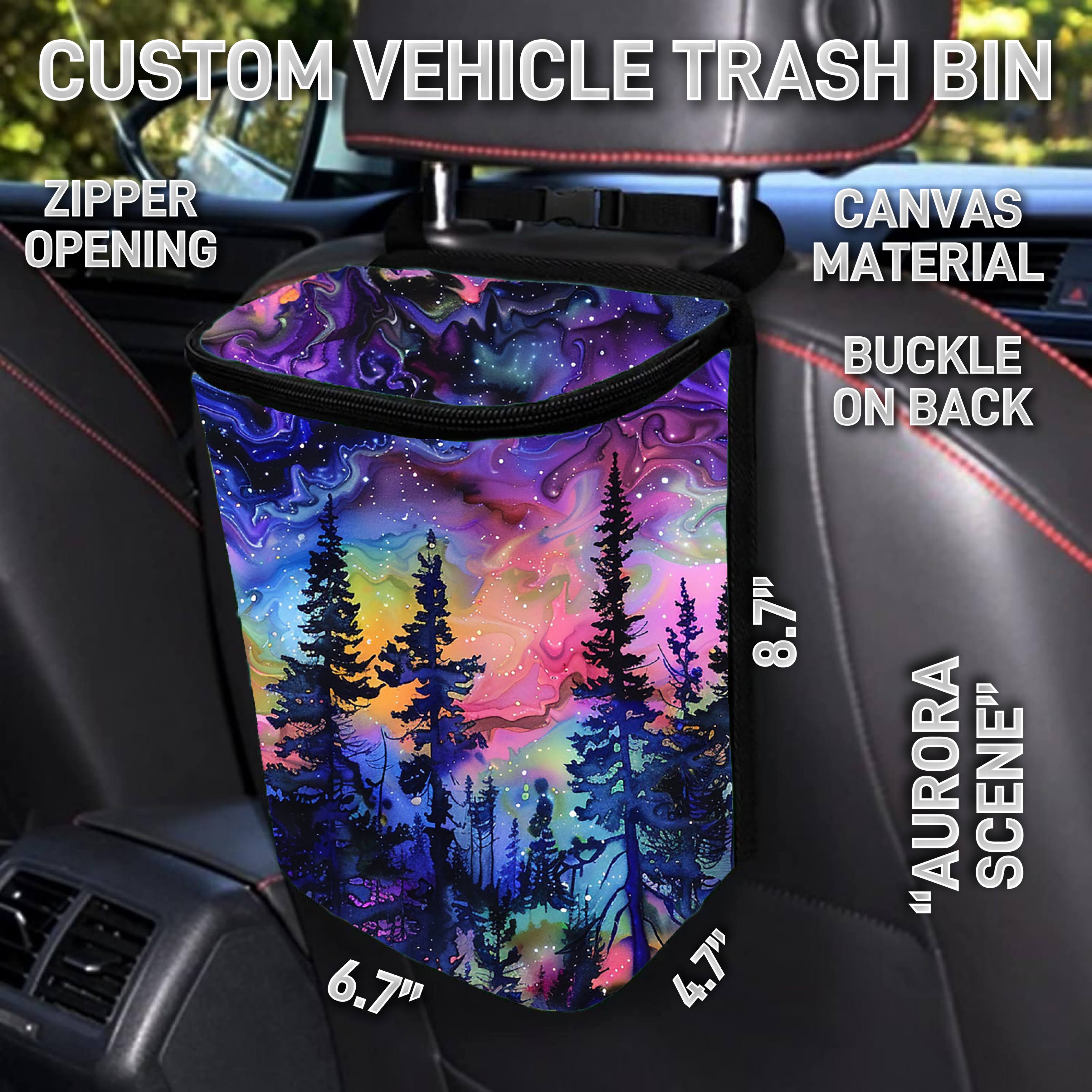 VT2B - Aurora Scene Car Trash Bins - Preorder ETA: Early Feb