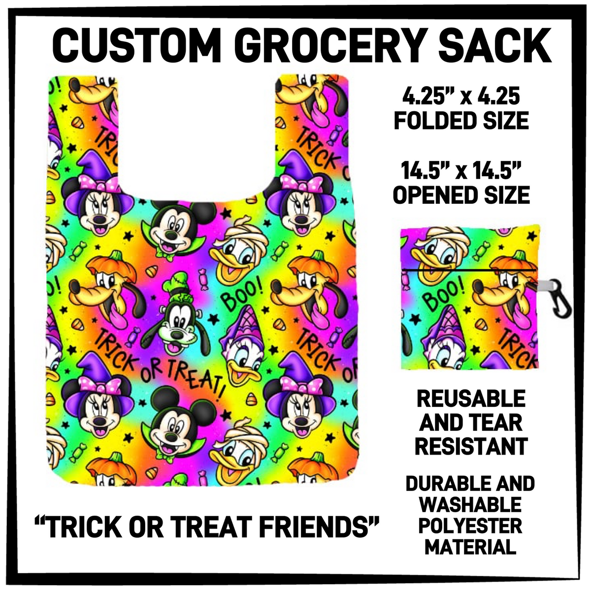 GRC4 - Trick or Treat Friends Grocery Sack - Preorder Closing 9/10 ETA: Early Dec