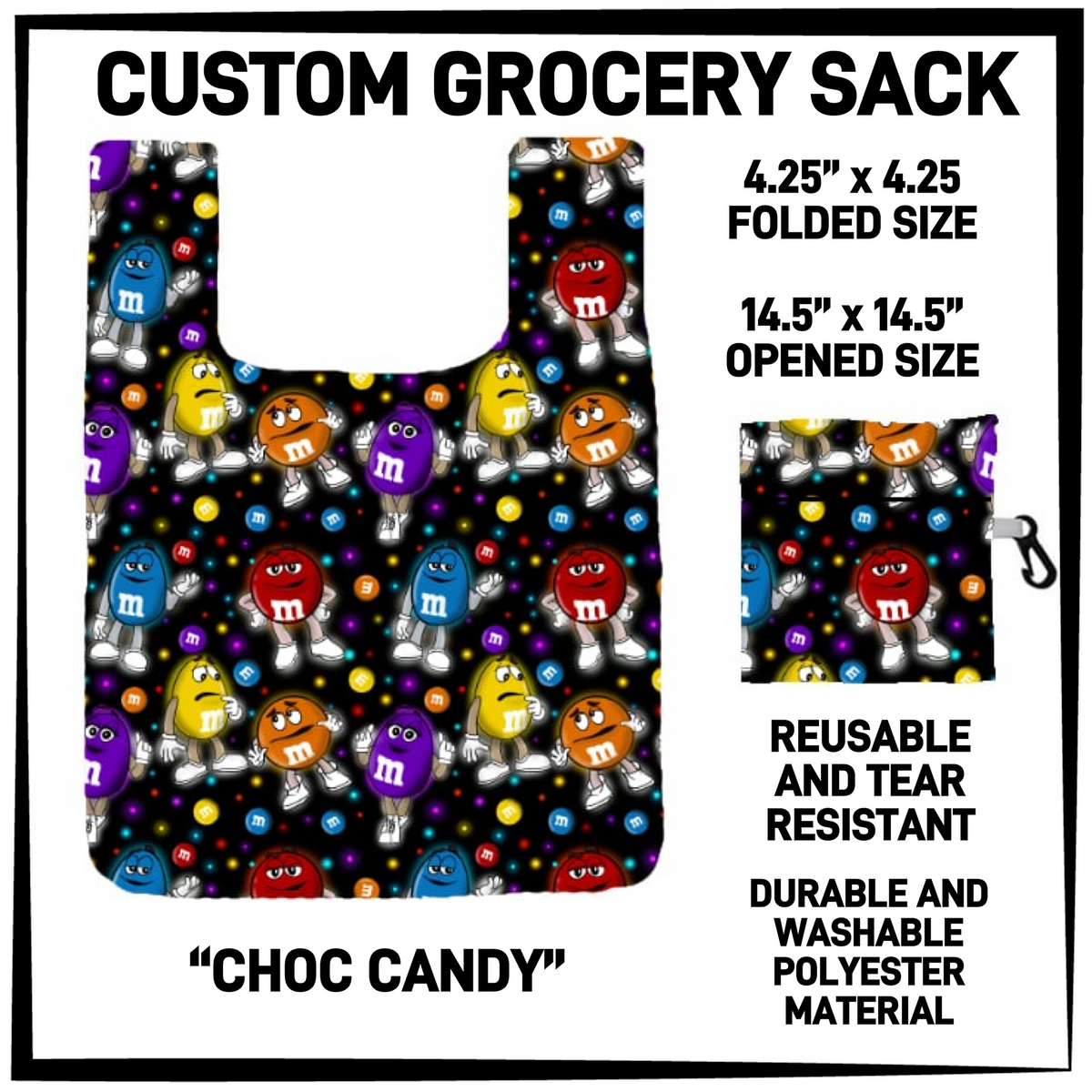 GRC4 - Choc Candy Grocery Sack - Preorder Closing 9/10 ETA: Early Dec