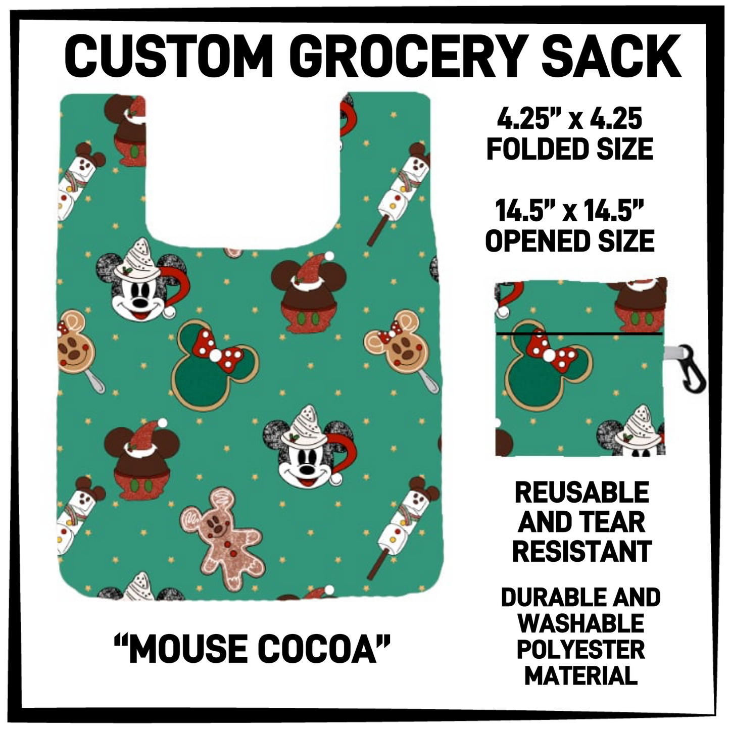 GRC4 - Mouse Cocoa Grocery Sack - Preorder Closing 9/10 ETA: Early Dec