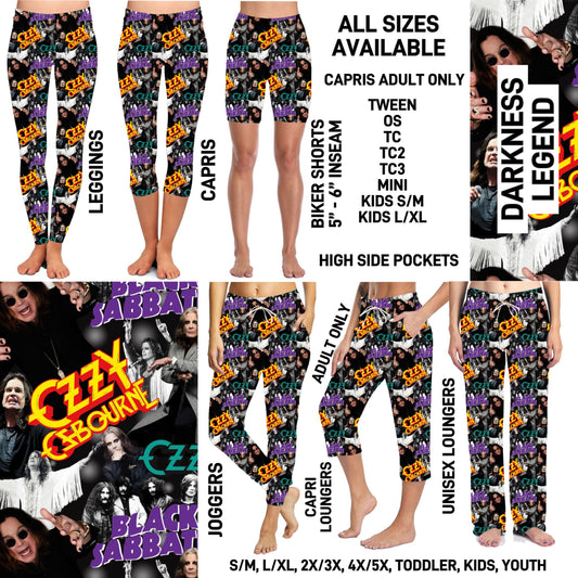 RTS - Darkness Legend Leggings with High Side Pockets