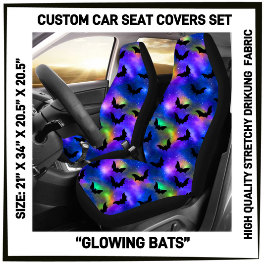 4CAR - Glowing Bats Car Seat Covers Set of 2 - Preorder Closing 5/12 ETA: Mid-July
