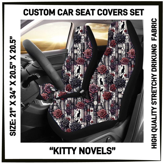 4CAR - Kitty Novels Car Seat Covers Set of 2 - Preorder Closing 5/12 ETA: Mid-July