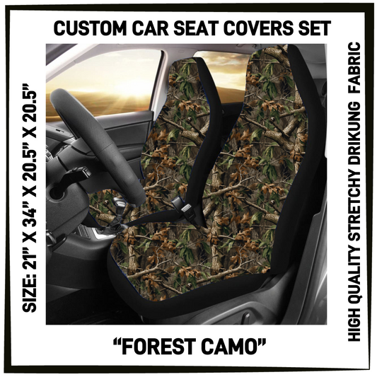 4CAR - Forest Camo Car Seat Covers Set of 2 - Preorder Closing 5/12 ETA: Mid-July