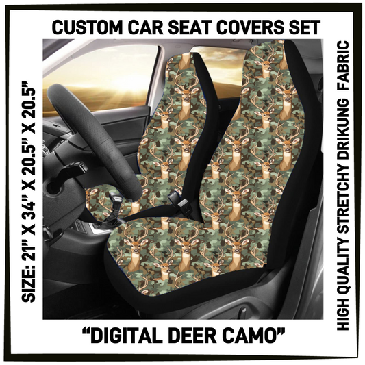 4CAR - Digital Deer Camo Car Seat Covers Set of 2 - Preorder Closing 5/12 ETA: Mid-July
