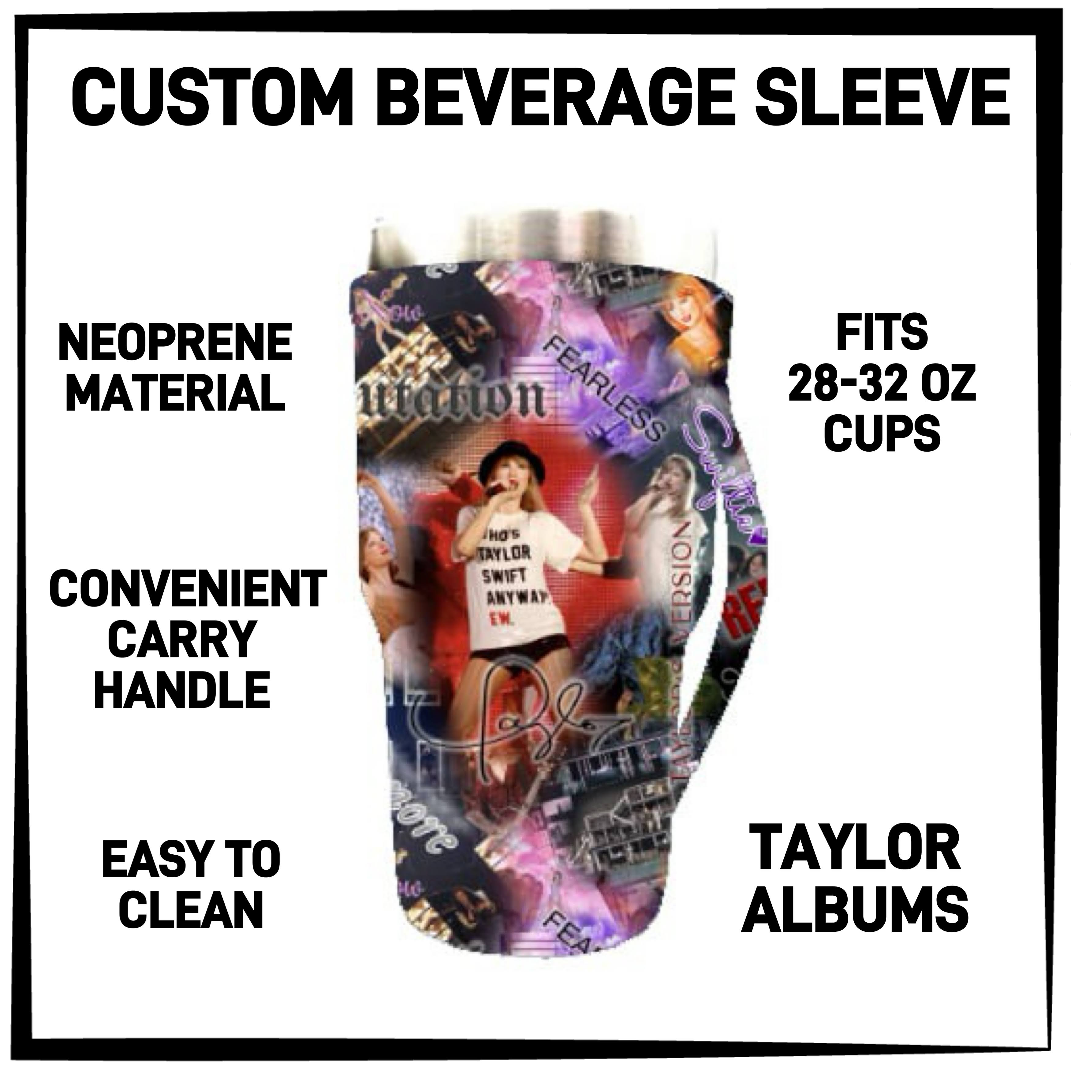 RTS - Taylor Albums 28-32oz Beverage Sleeves