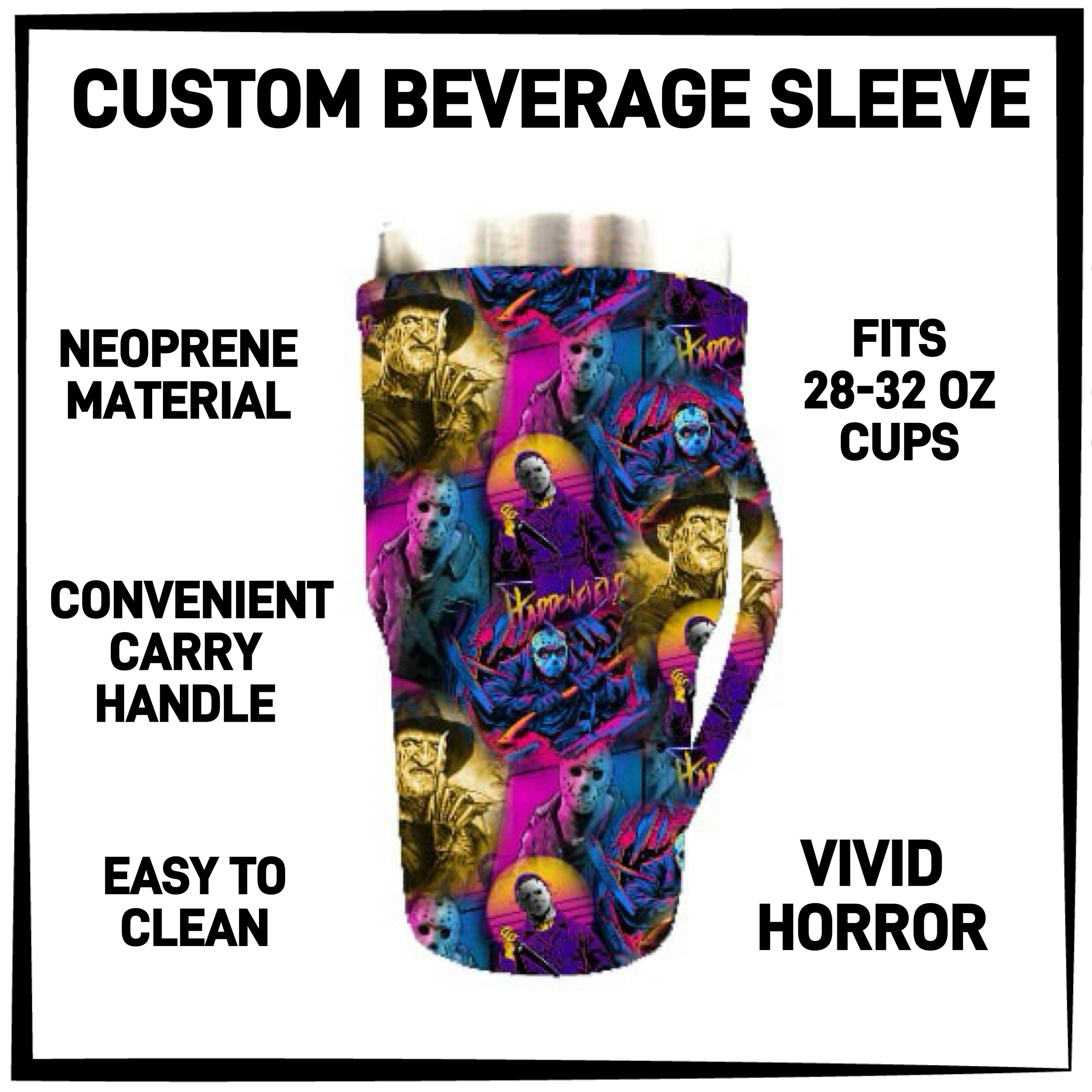 BS1L - Vivid Horror 28-32oz Beverage Sleeves - Preorder ETA: Late Jan