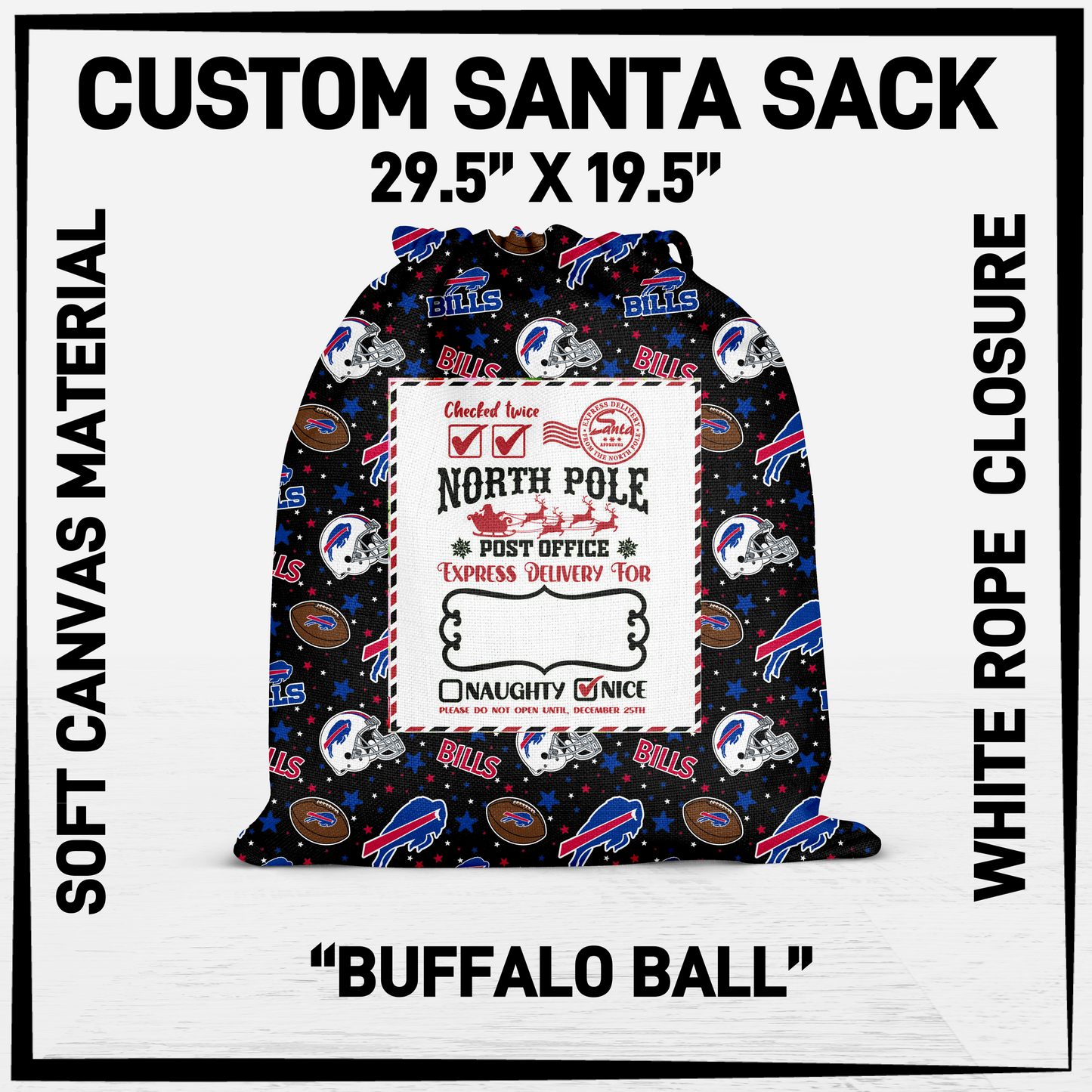 SNCS - Buffalo Ball Santa Sack - Preorder Closing 9/17 ETA: Mid-Dec