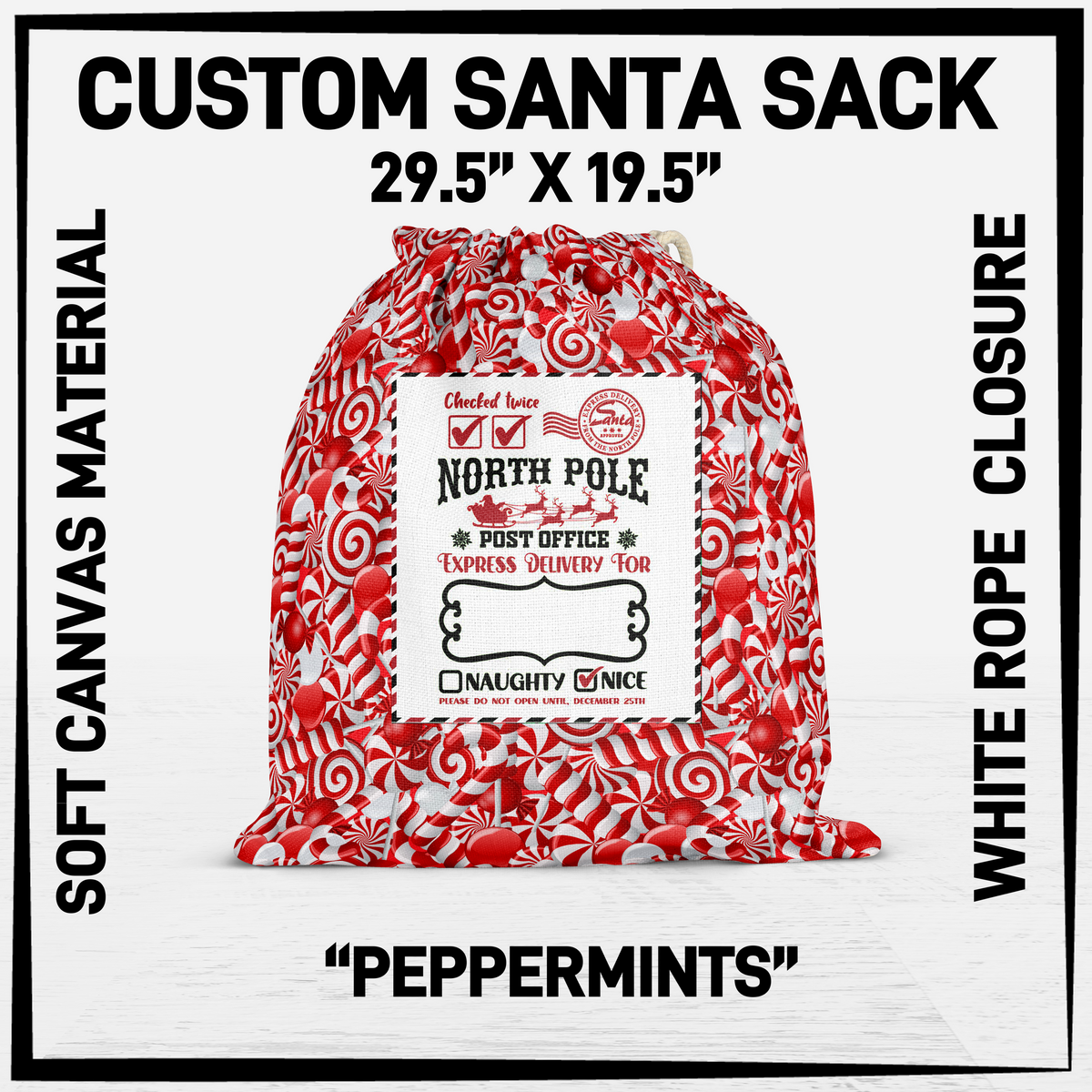 SNCS - Peppermints Santa Sack - Preorder Closing 9/17 ETA: Mid-Dec