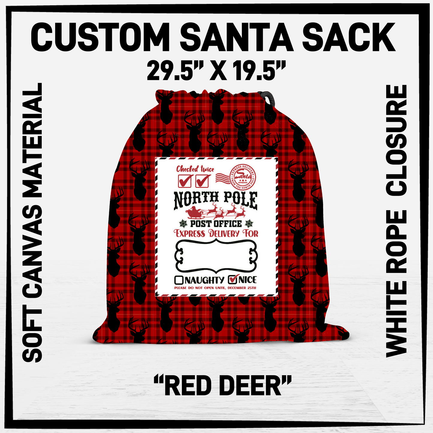 SNCS - Red Deer Santa Sack - Preorder Closing 9/17 ETA: Mid-Dec