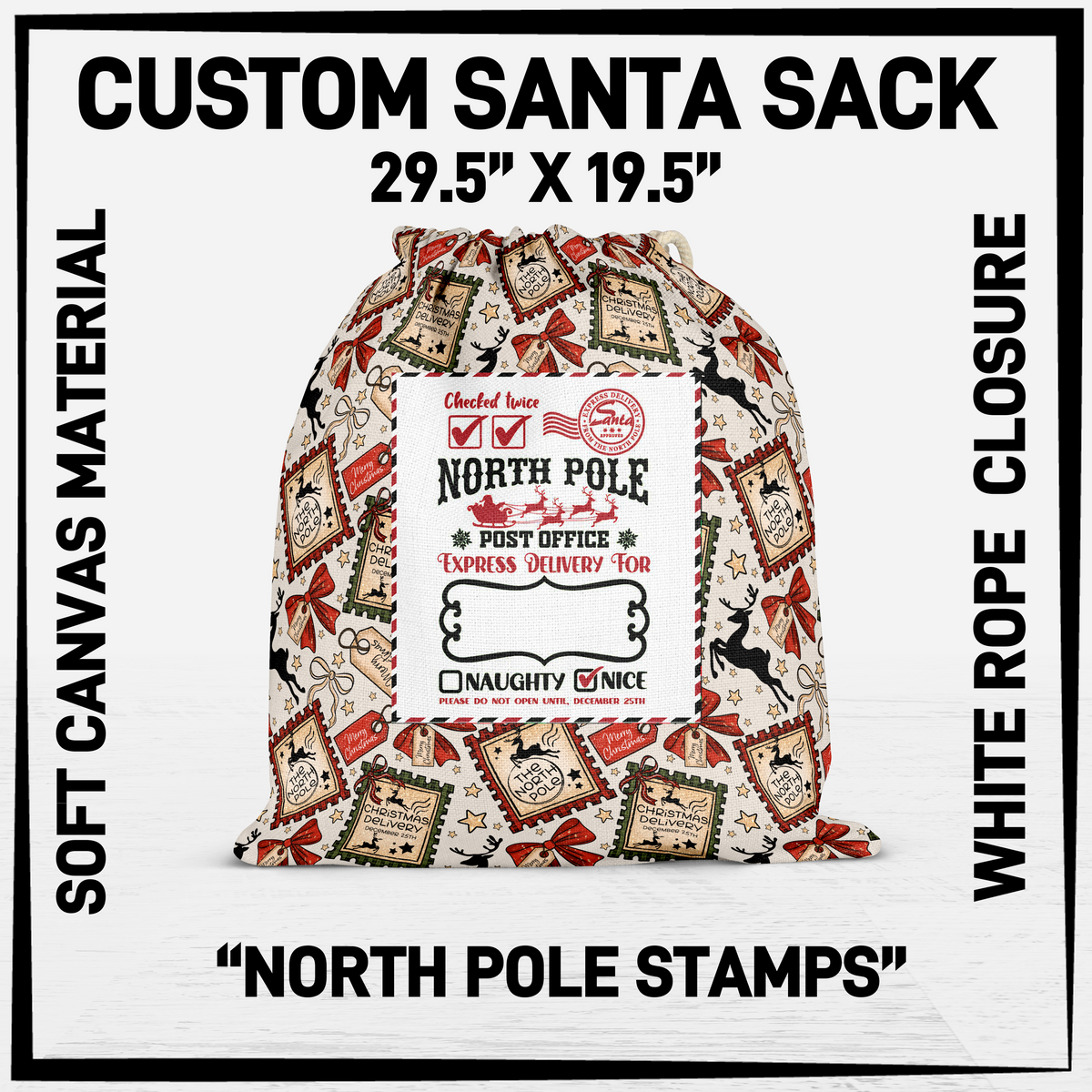 SNCS - North Pole Stamps Santa Sack - Preorder Closing 9/17 ETA: Mid-Dec