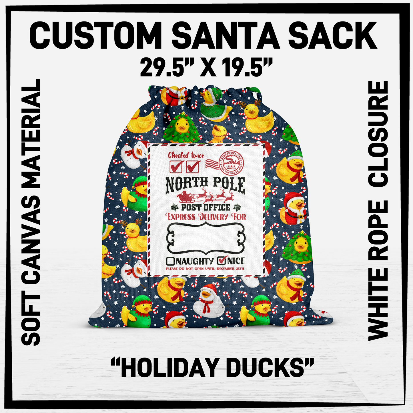 SNCS - Holiday Ducks Santa Sack - Preorder Closing 9/17 ETA: Mid-Dec