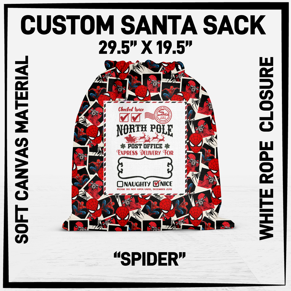 SNCS - Spider Santa Sack - Preorder Closing 9/17 ETA: Mid-Dec