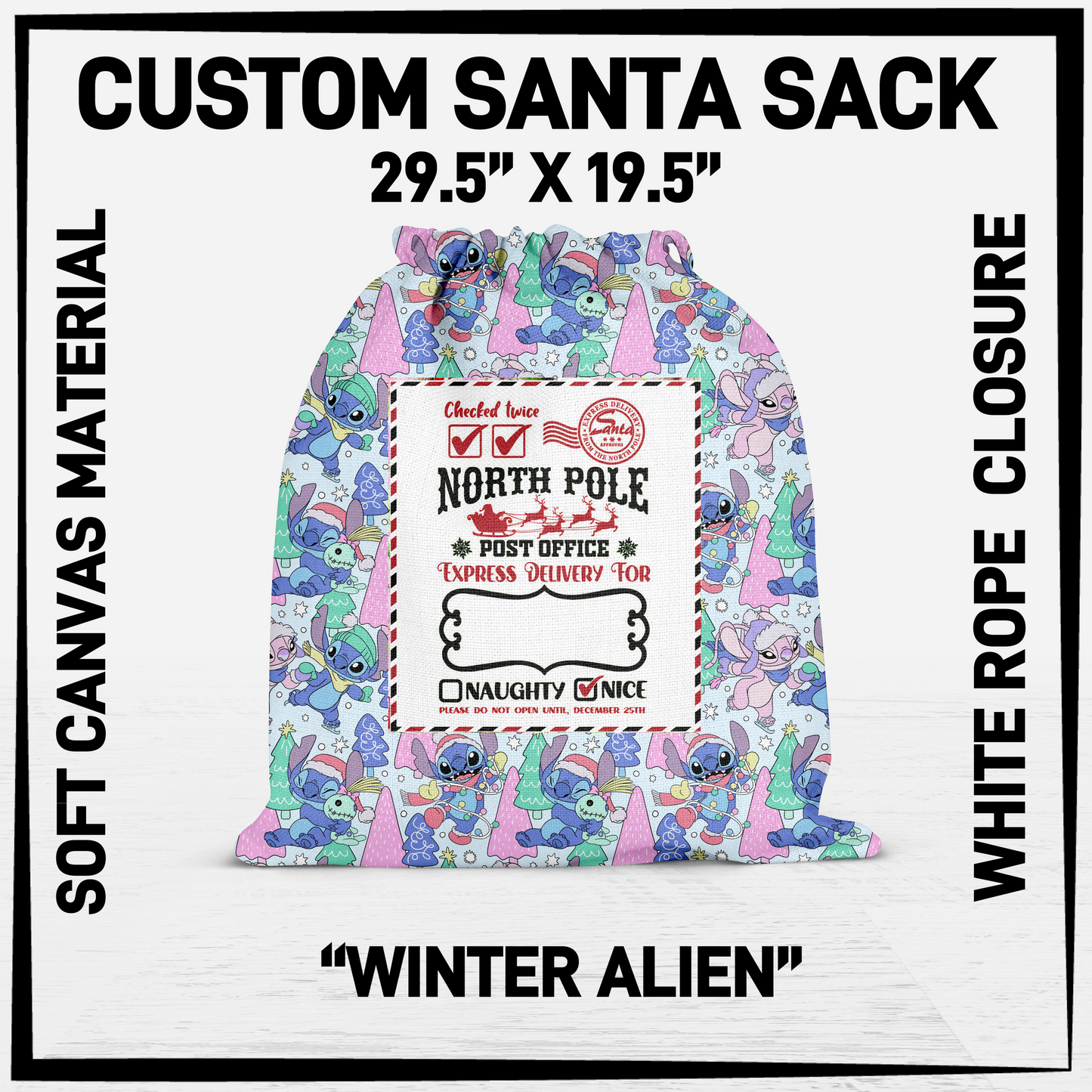 SNCS - Winter Alien Santa Sack - Preorder Closing 9/17 ETA: Mid-Dec