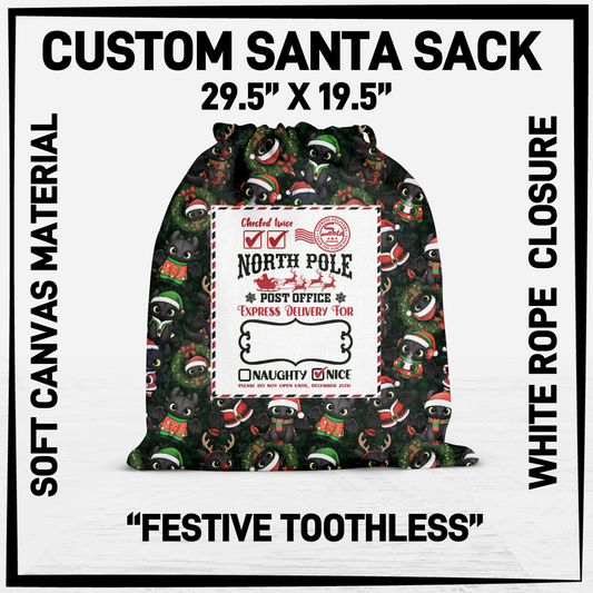 SNCS - Festive Toothless Santa Sack - Preorder Closing 9/17 ETA: Mid-Dec