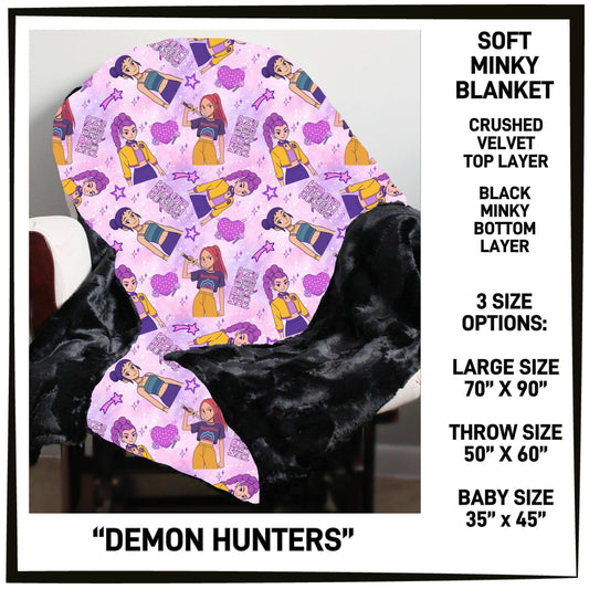 RTS - Demon Hunters Minky Blanket
