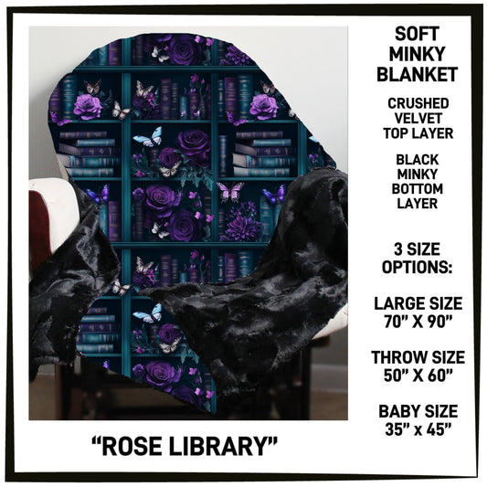RTS - Rose Library Minky Blanket