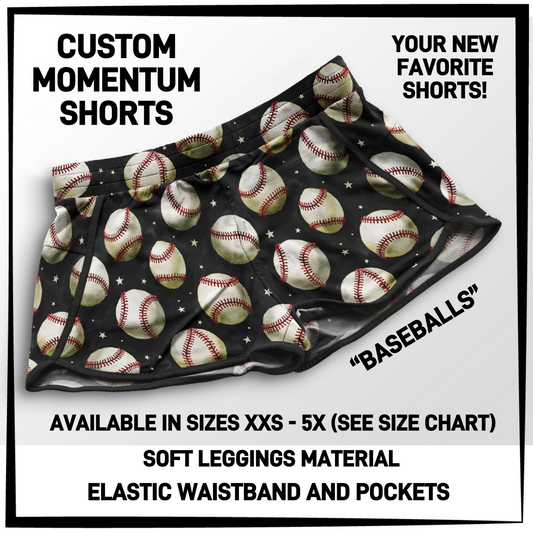 MO1T - Baseballs Momentum Shorts with Pockets - Preorder Closing 5/19 ETA: Mid-July