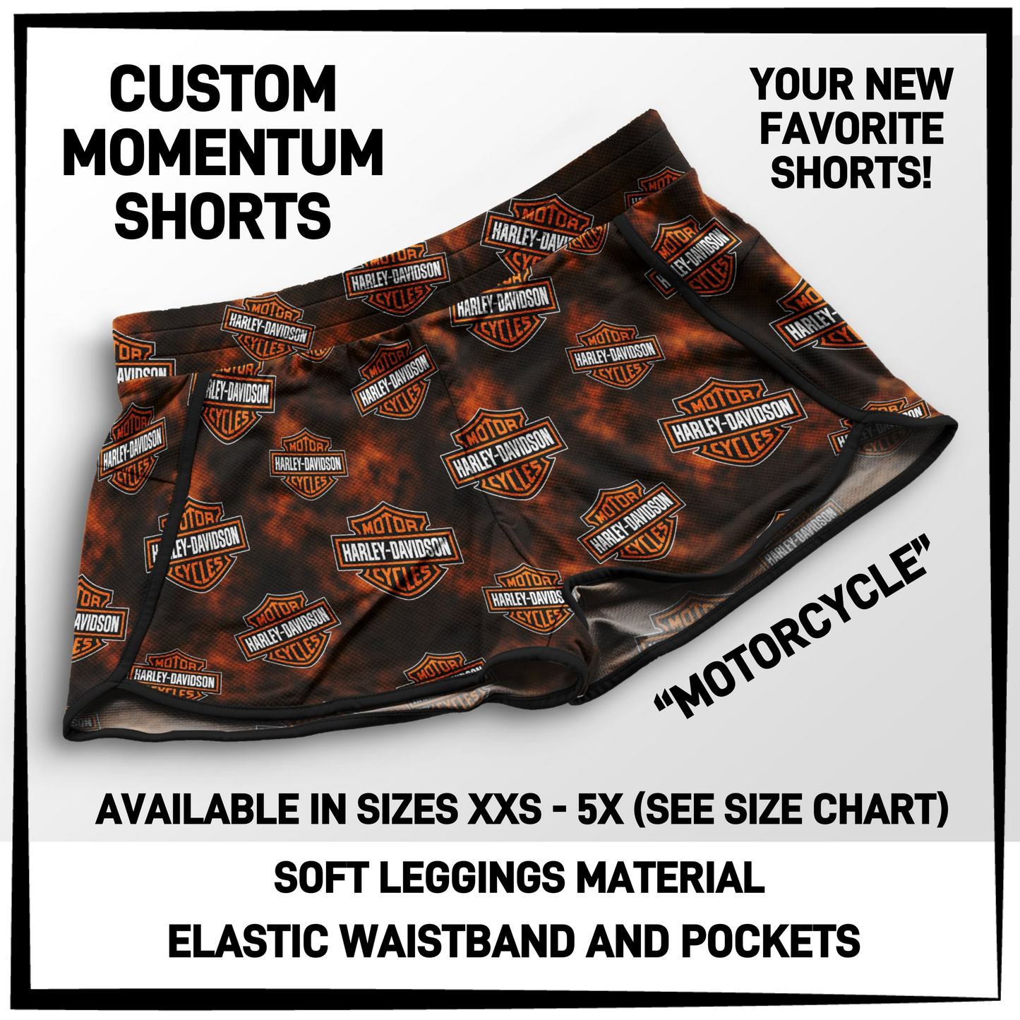 MO1T - Motorcycle Momentum Shorts with Pockets - Preorder Closing 5/19 ETA: Mid-July
