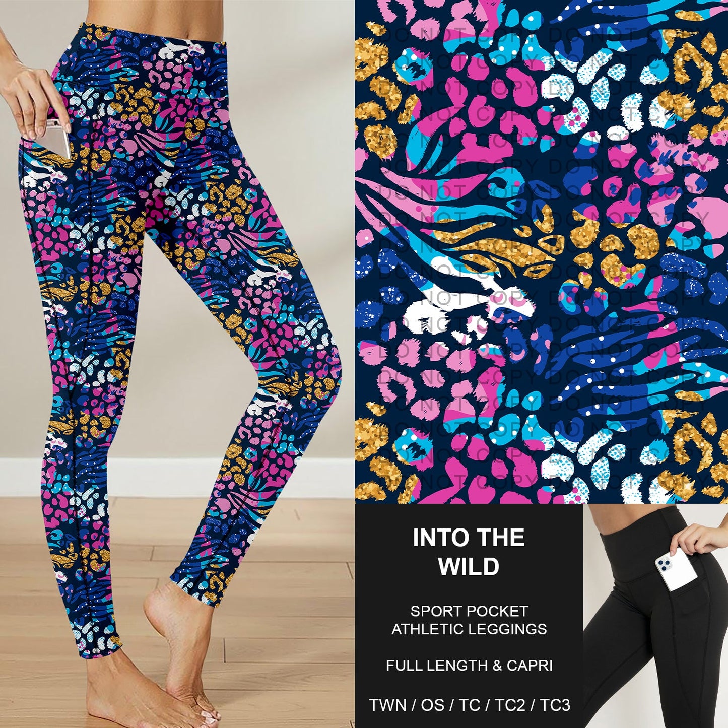 B283 - Preorder Into the Wild Sport Pocket Leggings (Closes 4/05. ETA: mid June)