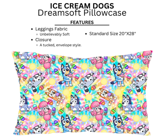 Ice Cream Dogs Dreamsoft Pillowcases
