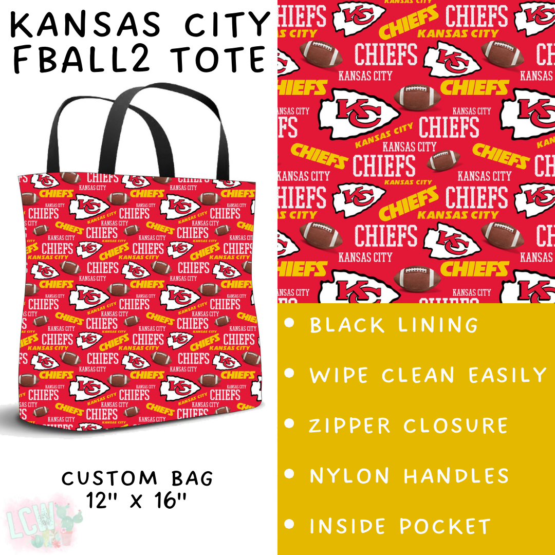 Ready To Ship - Kansas City FBall2 Tote