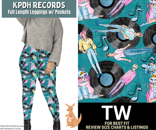 KPDH Records Full Length Leggings w/ Pockets