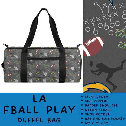 Ready To Ship - LA FBall Play Duffel Bag