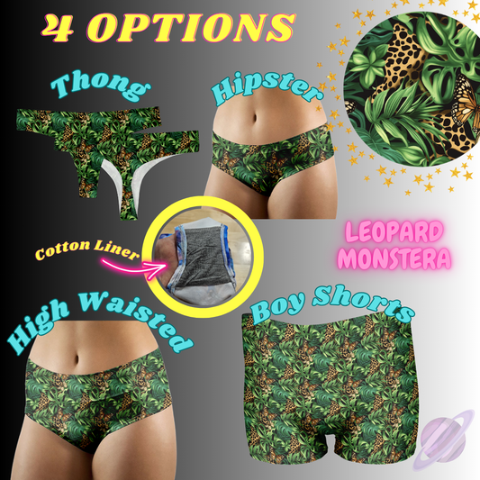 LEOPARD MONSTERA-UNDERWEAR 3 PREORDER CLOSING 3/27