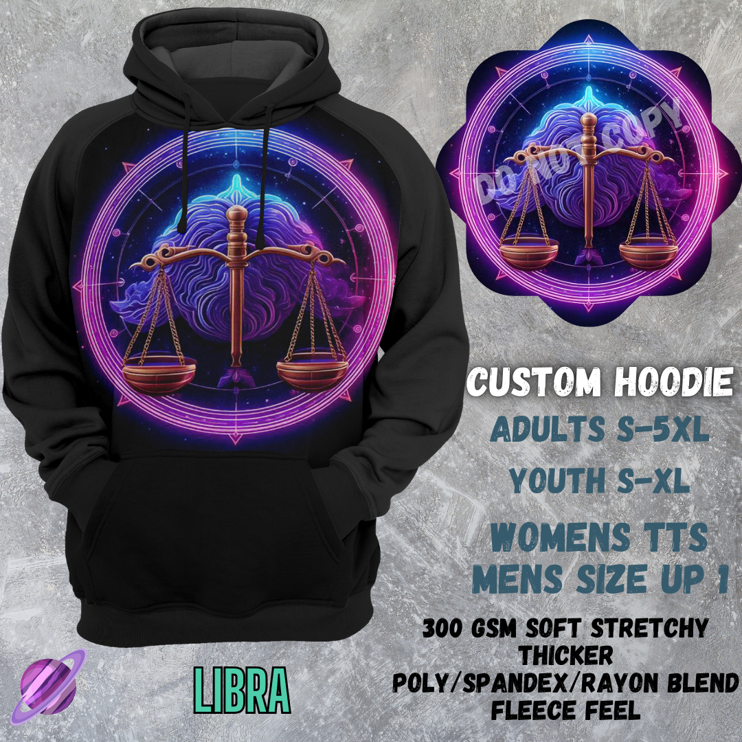 LIBRA - CUSTOM HOODIE RUN PREORDER CLOSING 3/6