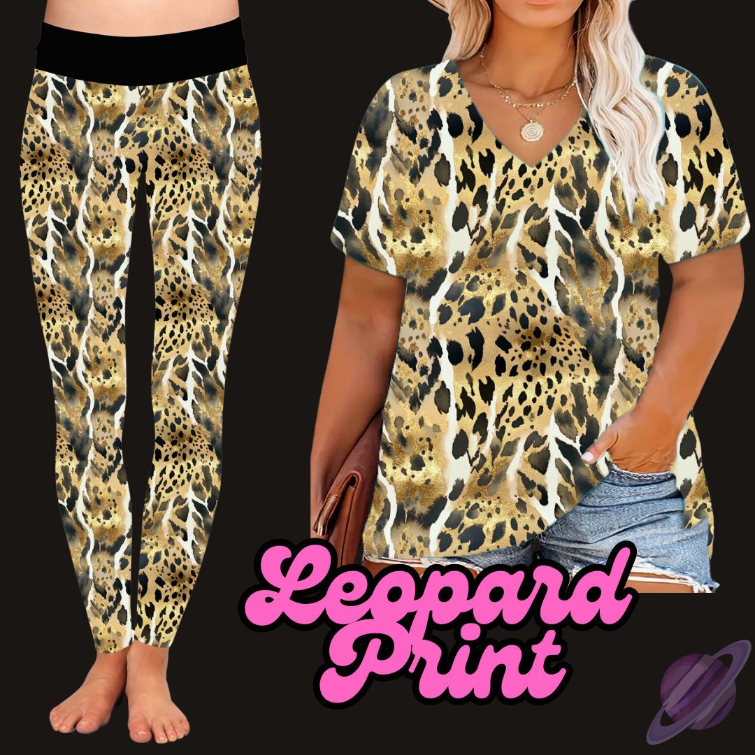 LEOPARD PRINT - V-NECK TUNIC - PRETTY RUN PREORDER CLOSING 3/21