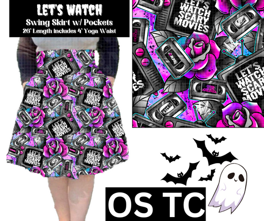 Let's Watch Swing Skirt
