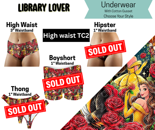 Library Lover High Waist Underwear