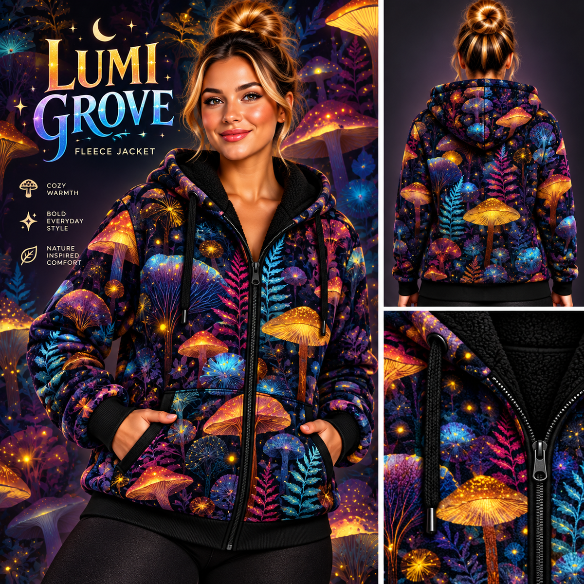 Lumi Grove-FLEECE LINED HOODED JACKET-PREORDER CLOSING 11/9