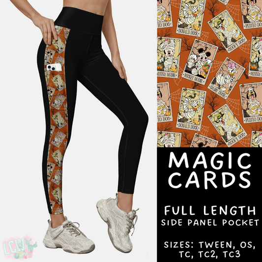 Ready to Ship - Magic Cards Side Panel Pocket Leggings - TC