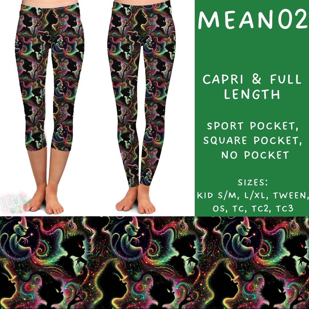 Ready To Ship - Mean02 Length Leggings OS Square Pocket