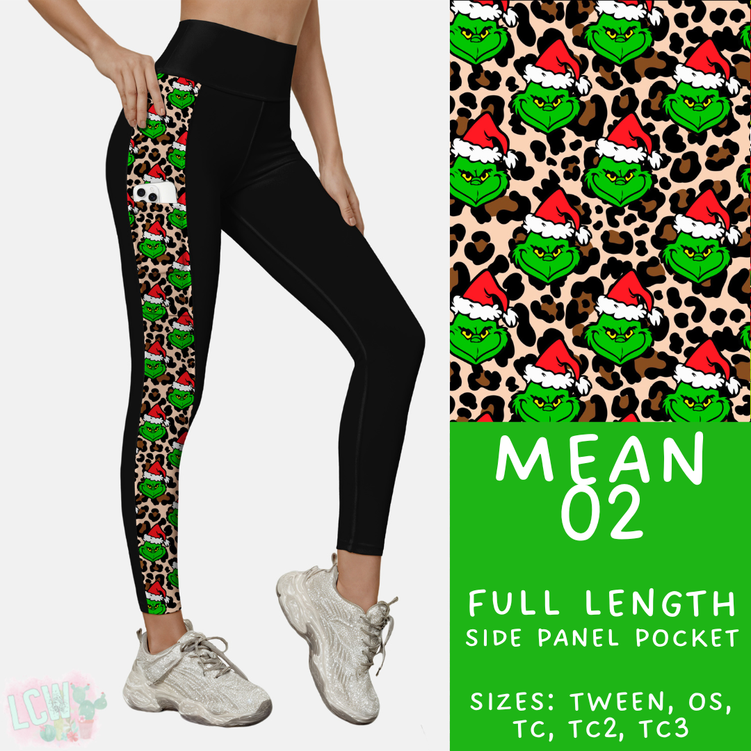Ready to Ship - Mean 02 Pattern Side Pocket Leggings - OS