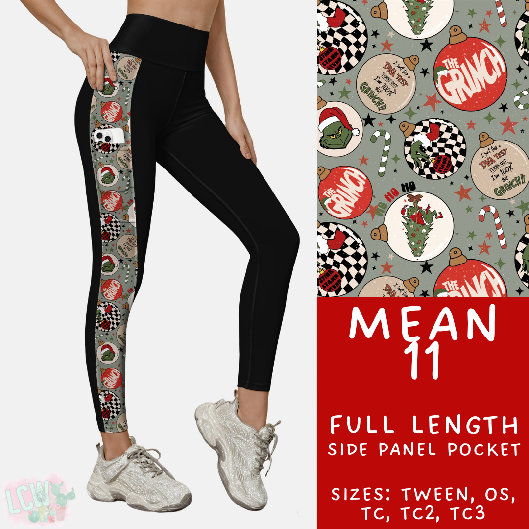 Ready to Ship - Mean 11 Pattern Side Pocket Leggings - OS