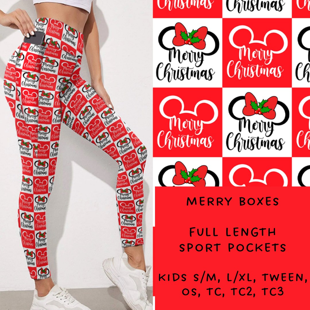 Ready To Ship - Merry Boxes Leggings