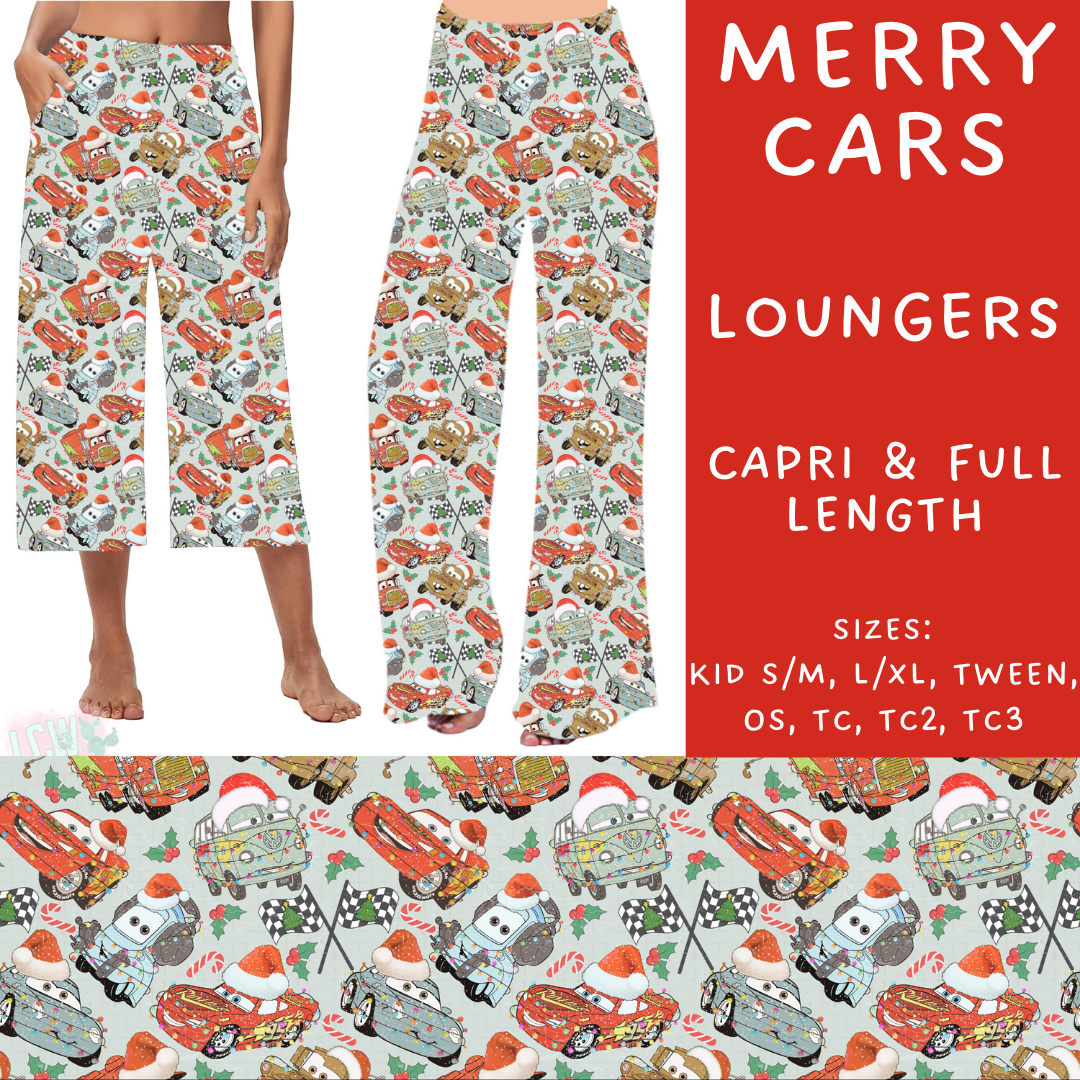 Ready To Ship - Merry Cars - Full Length Loungers OS