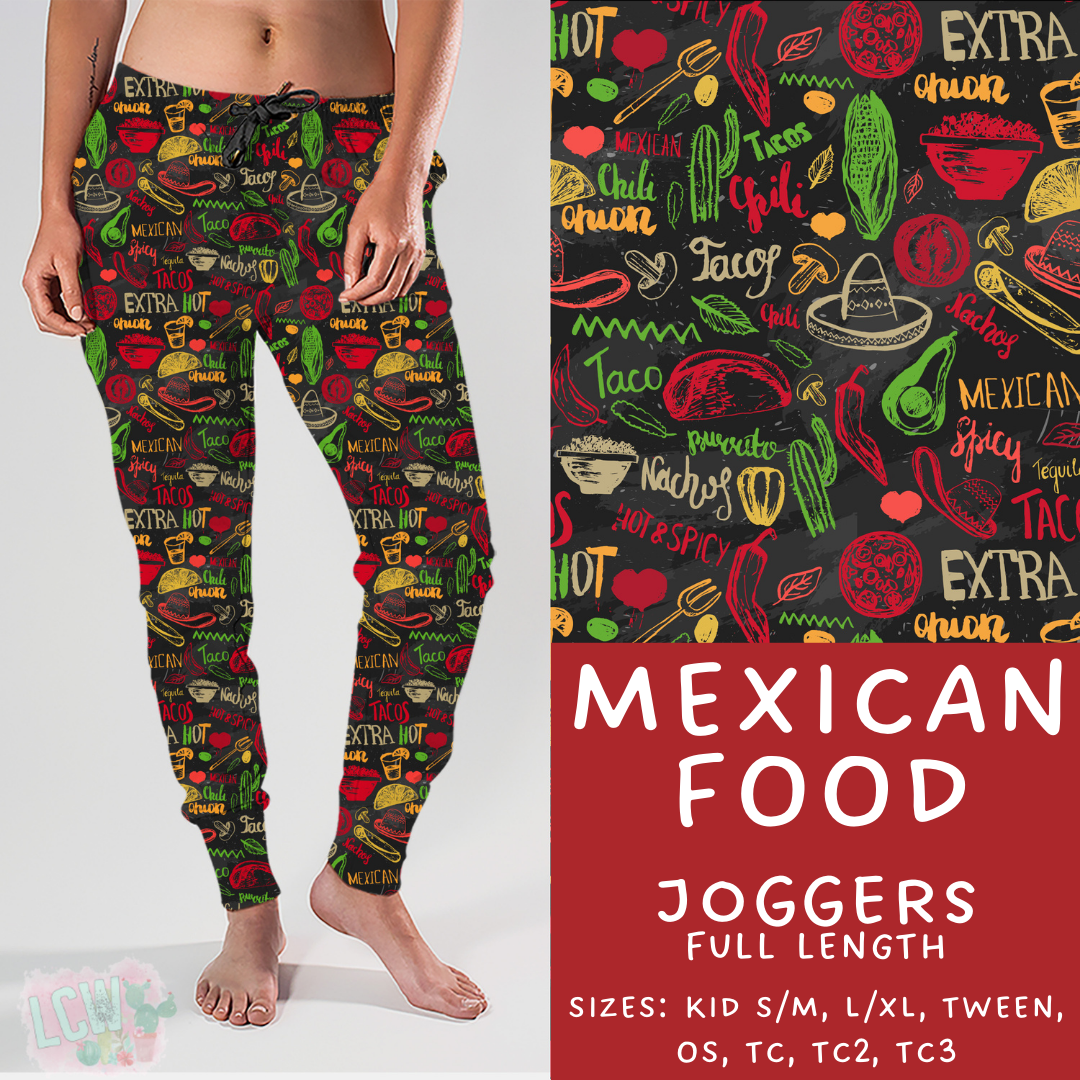 Ready To Ship - Mexican Food Joggers