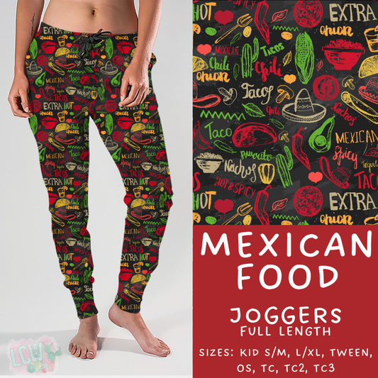 Ready To Ship - Mexican Food Joggers