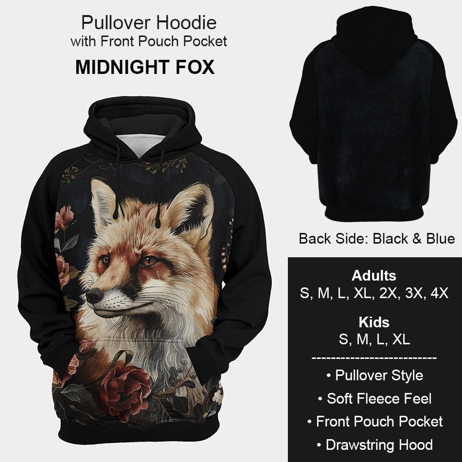 B199 - Preorder Midnight Fox Hoodie (Closes 12/11. ETA mid Feb.)