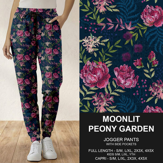 B282 - Preorder Moonlit Peony Garden Joggers (Closes 3/29. ETA: early June)