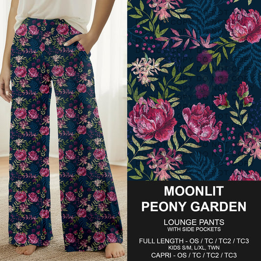 B282 - Preorder Moonlit Peony Garden Lounge Pants (Closes 3/29. ETA: early June)