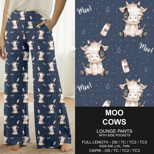 B294 - Preorder Moo Cows Lounge Pants (Closes 6/07. ETA: early Aug.)
