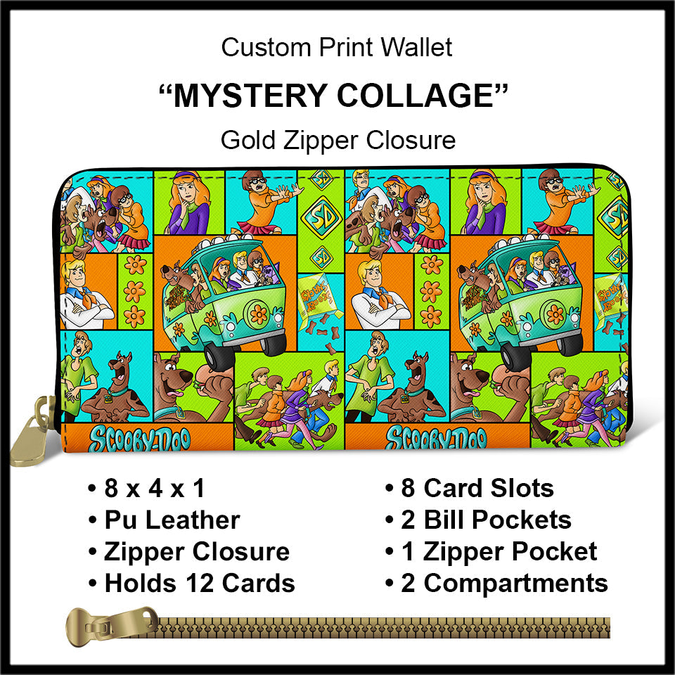 B130 - Preorder Zip Around Wallet - Mystery Collage (Closes 3/01. ETA mid May)