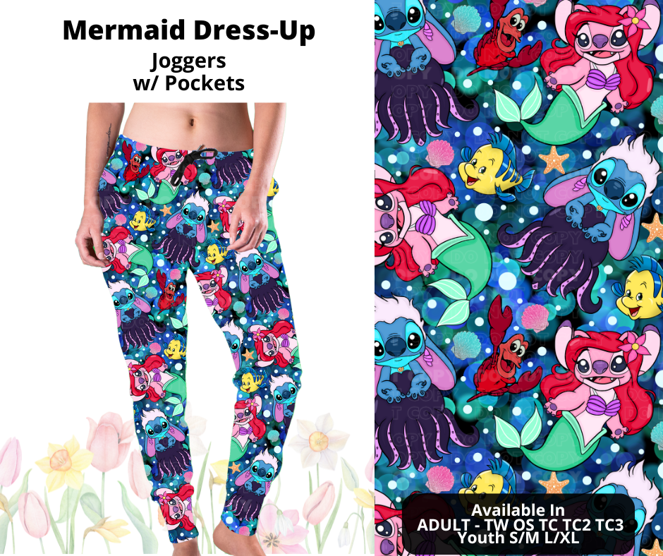 Preorder! Closes 3/17. ETA June. Mermaid Dress-Up Joggers