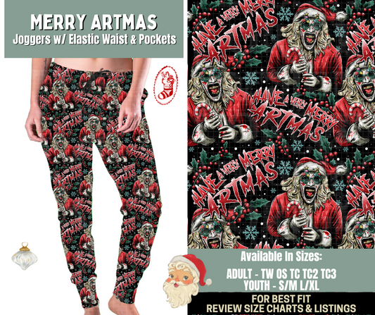 Preorder! Closes 9/15. ETA Dec. Merry Artmas Joggers