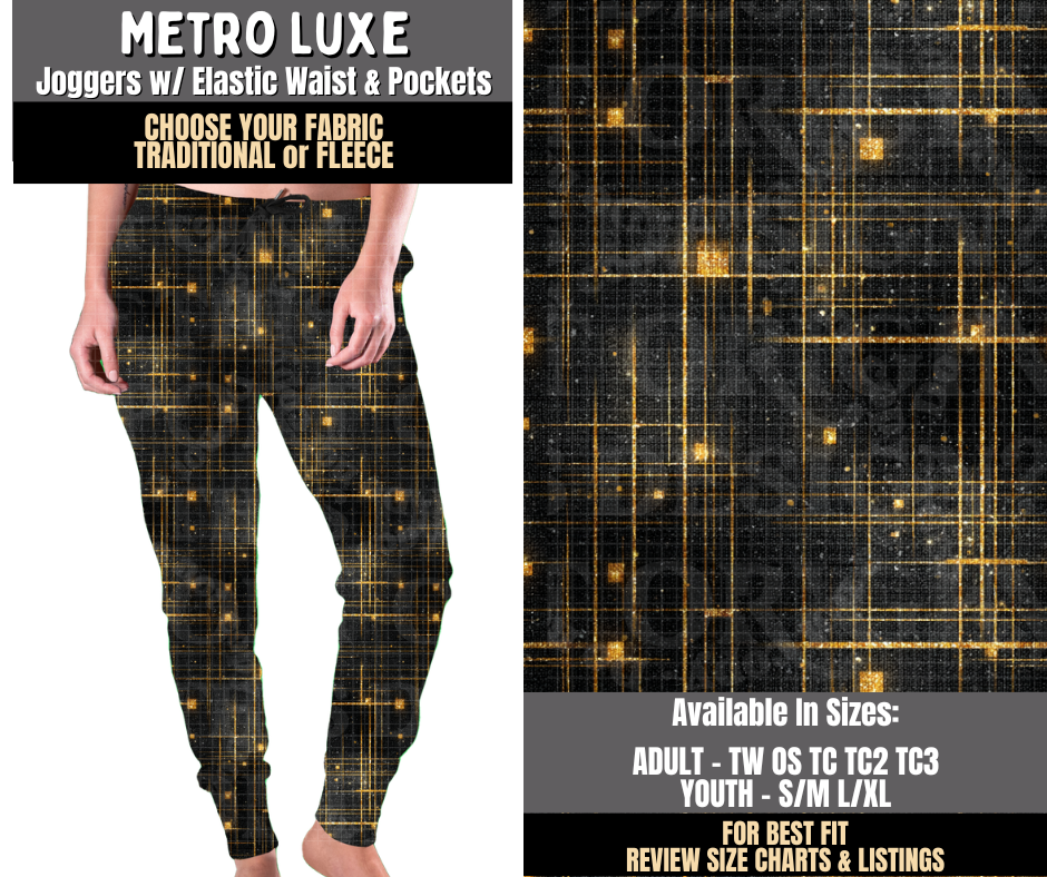 Preorder! Closes 8/3. ETA Nov. Metro Luxe Joggers Choose Fleece or Traditional